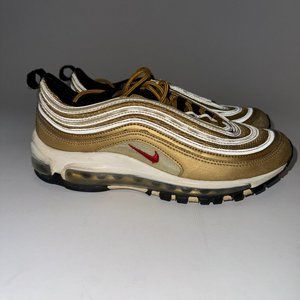 918890-700] Nike Air Max 97 GS Sneakers Metallic Gold sz 6.5